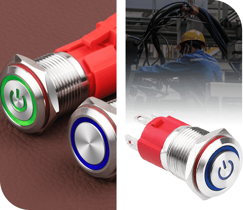 High Current Metal Pushbutton Switches High Current Metal Pushbutton Switches